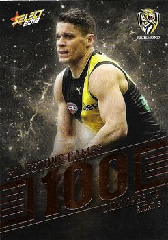 2018 Select Footy Stars - AFL Milestone Games #MG88 Dion Prestia Front